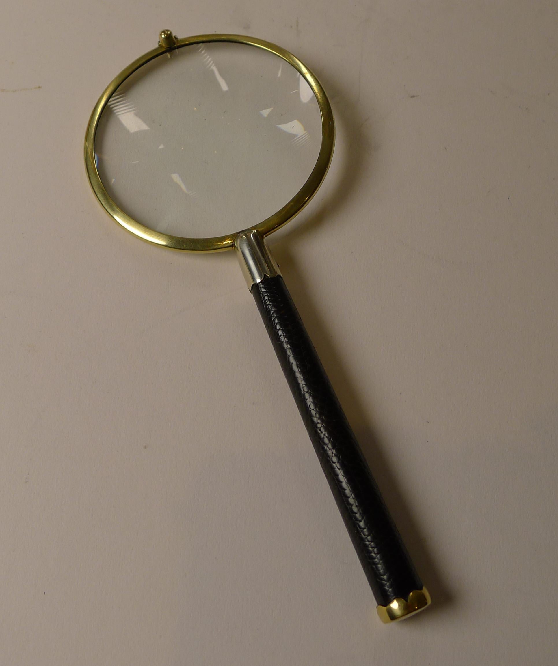 Smart Antique Magnifying Glass by P H Vogel & Co. c.1920 In Good Condition In Bath, GB