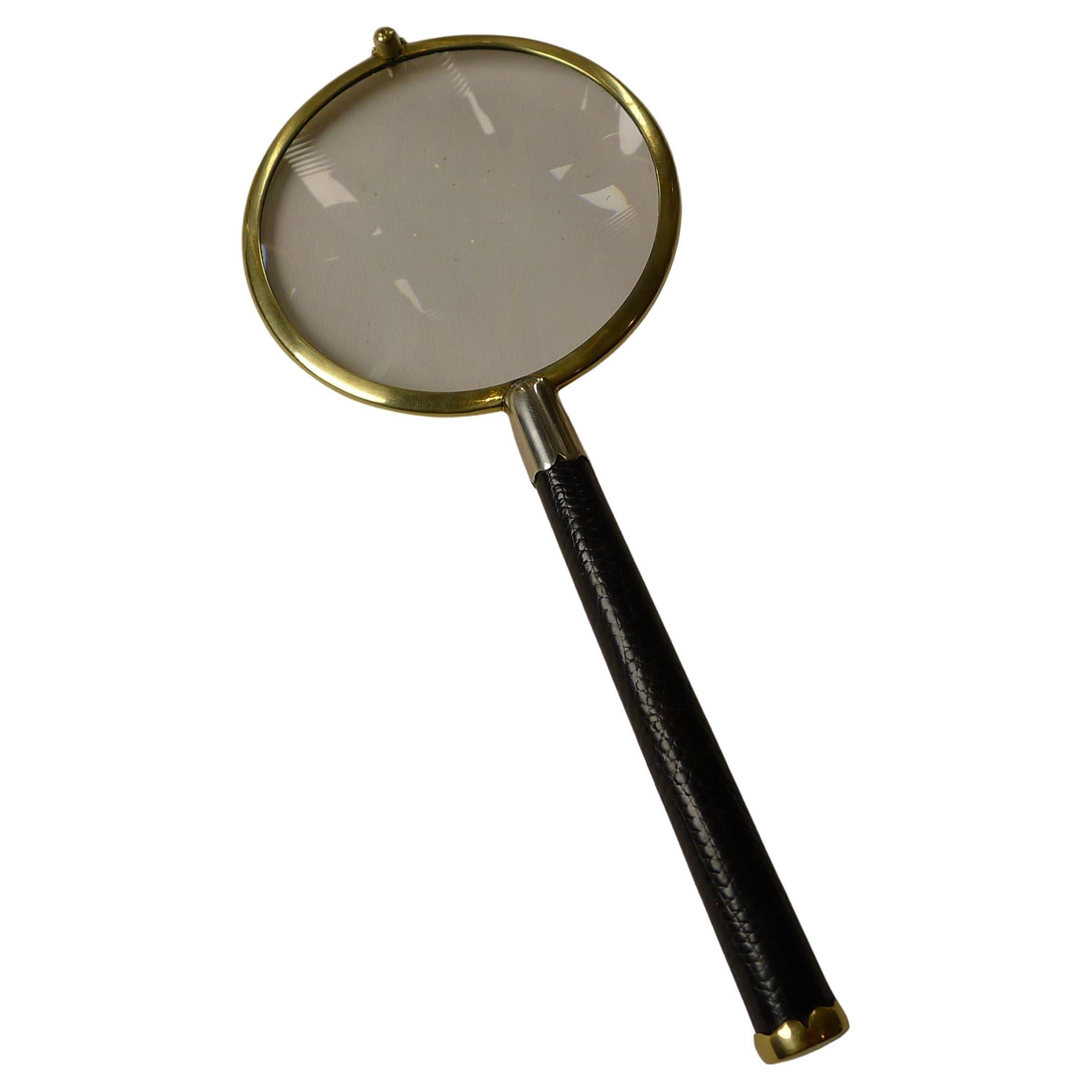 Small Brass and Glass Magnifying Lens, circa 1910 at 1stDibs