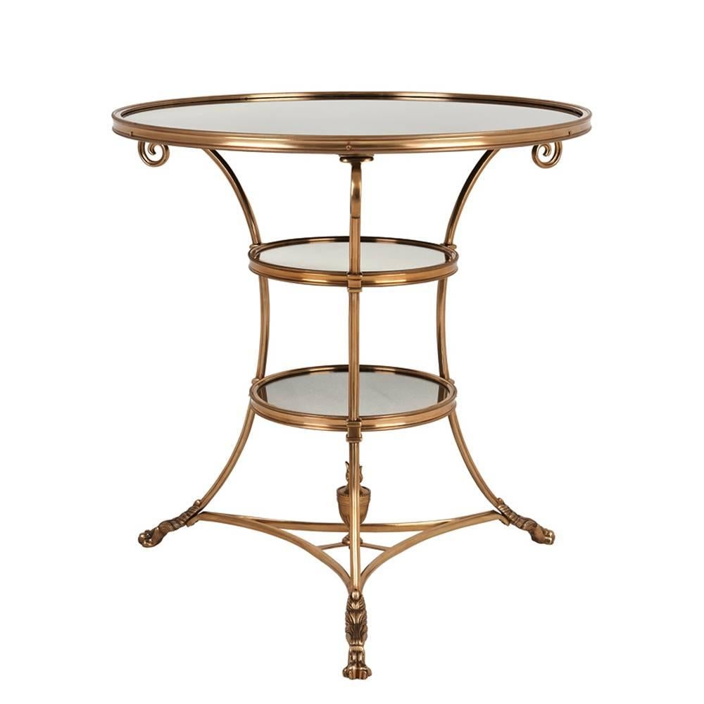 Smart Castle Side Table in Antique Silver Plated or in Antique Brass 1