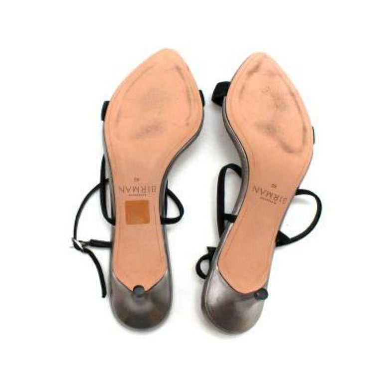 Smart Cocktail Metallic Sandals In Excellent Condition For Sale In London, GB