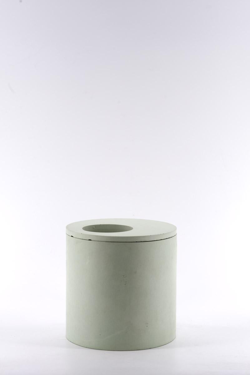 Contemporary Smart Concrete Vase Handmade in Italy, Mod.I For Sale