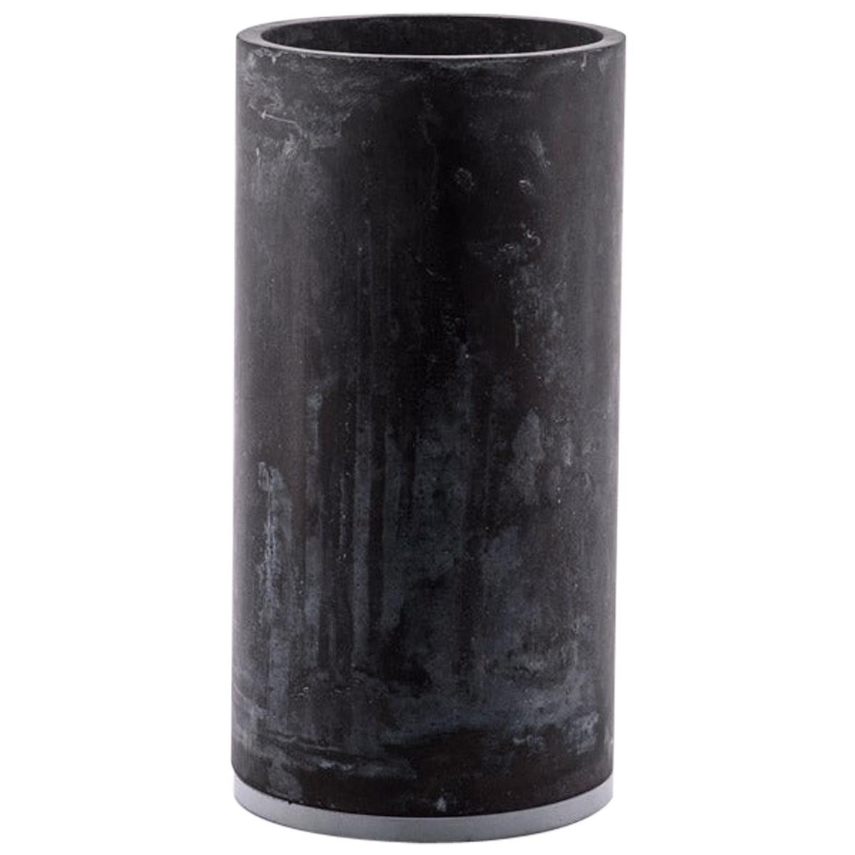 Smart Concrete Vase Handmade in Italy, Mod.II For Sale