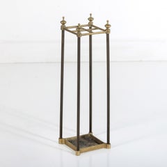 Smart Early 20th Century Brass & Iron Stick or Umbrella Stand
