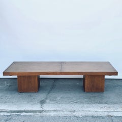 Smart Extendable Modernist Walnut Coffee Table by John Keal for Brown Saltman