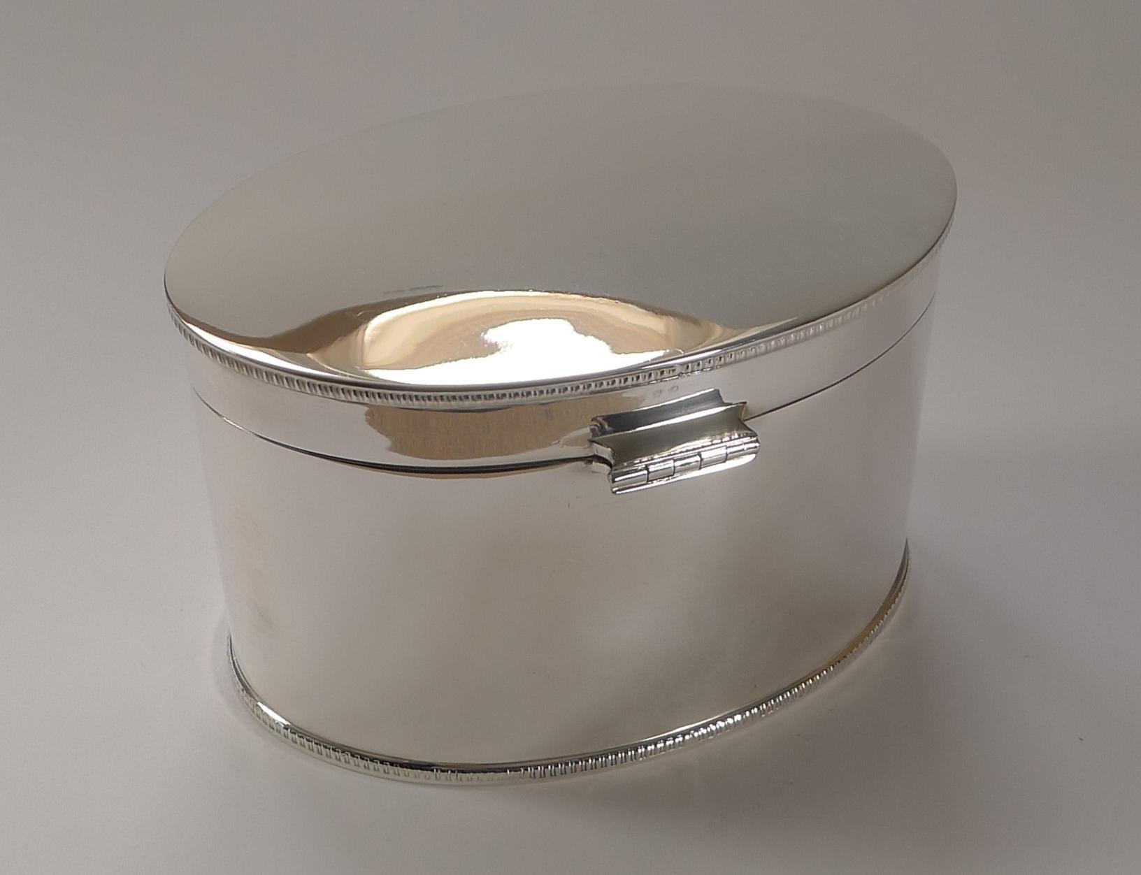 Smart Mappin & Webb Silver Plated Biscuit Box c.1900 In Good Condition In Bath, GB