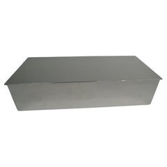 Smart & Modern American Sterling Silver Desk Box by Tiffany