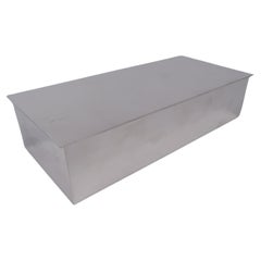 Smart & Modern American Sterling Silver Desk Box by Tiffany