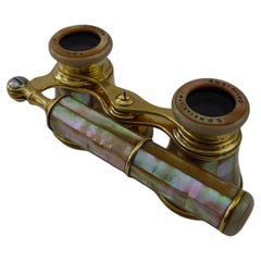Smart Pair French Mother of Pearl Opera Glasses c.1910