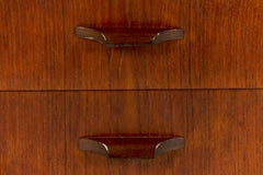 Smart Small Teak Entry Chest, 2 Drawers, Denmark, 1960s