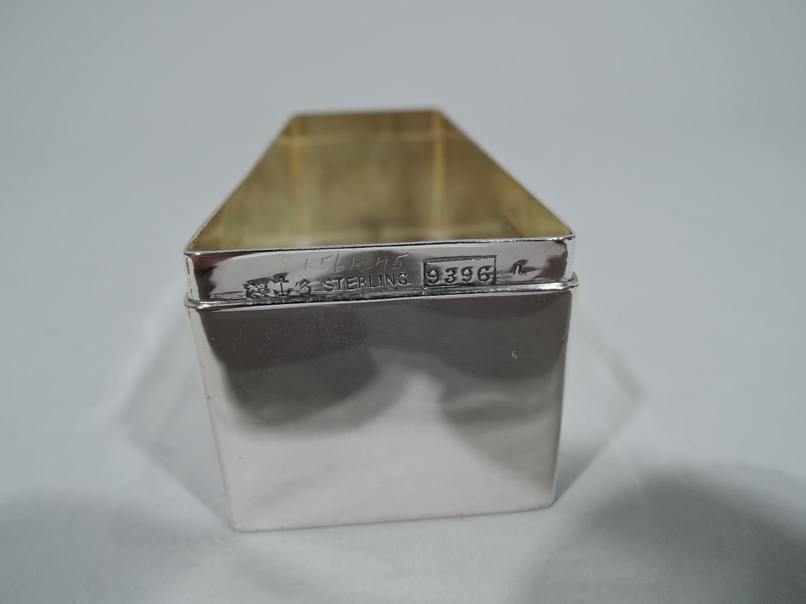 Smart Sterling Silver Trinket Box by Gorham In Excellent Condition In New York, NY