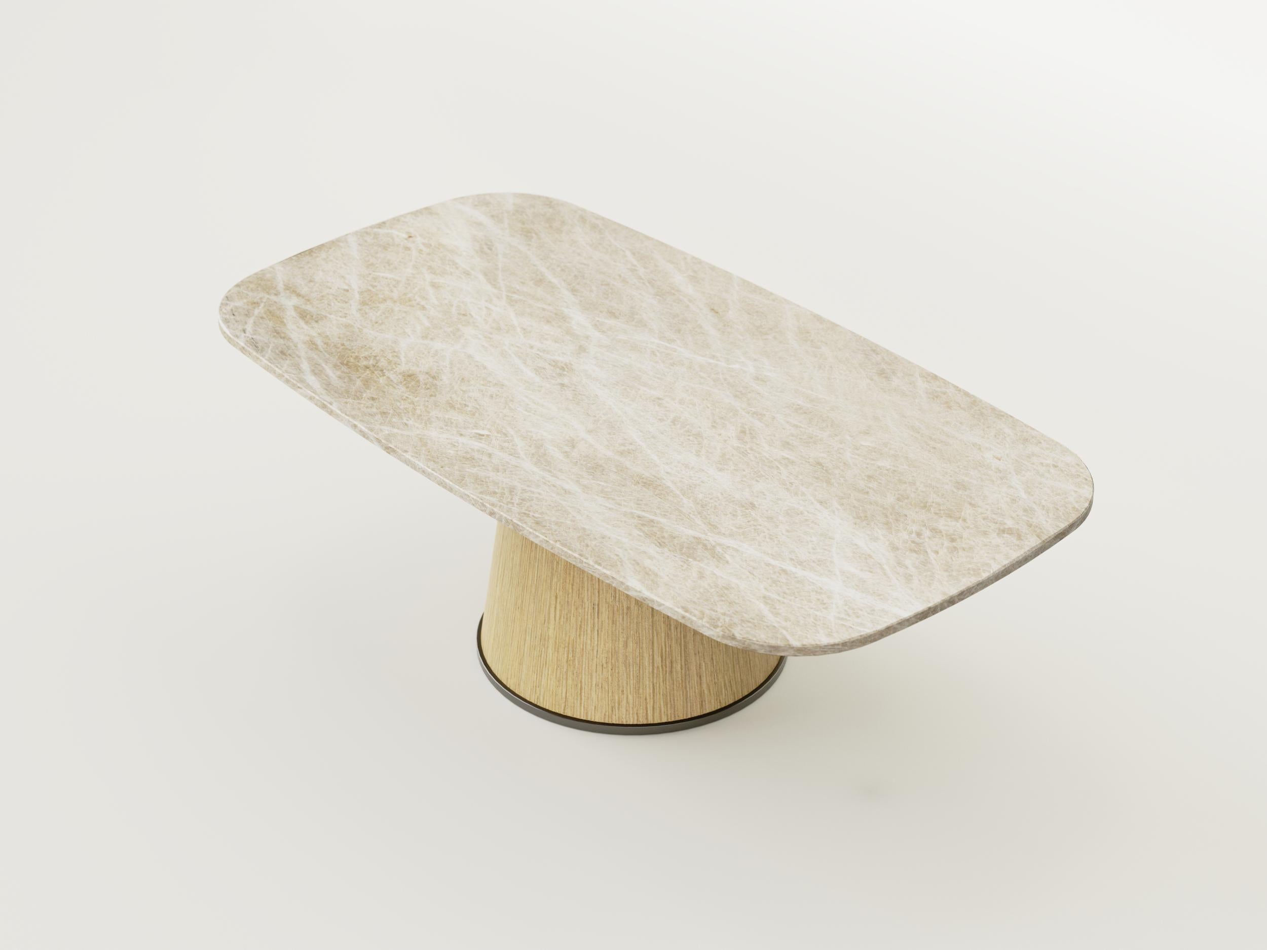 Mesa Inteligente - Moderna Mesa Taj Mahal y Madera Regulable Electrónicamente en Altura Italiano en venta