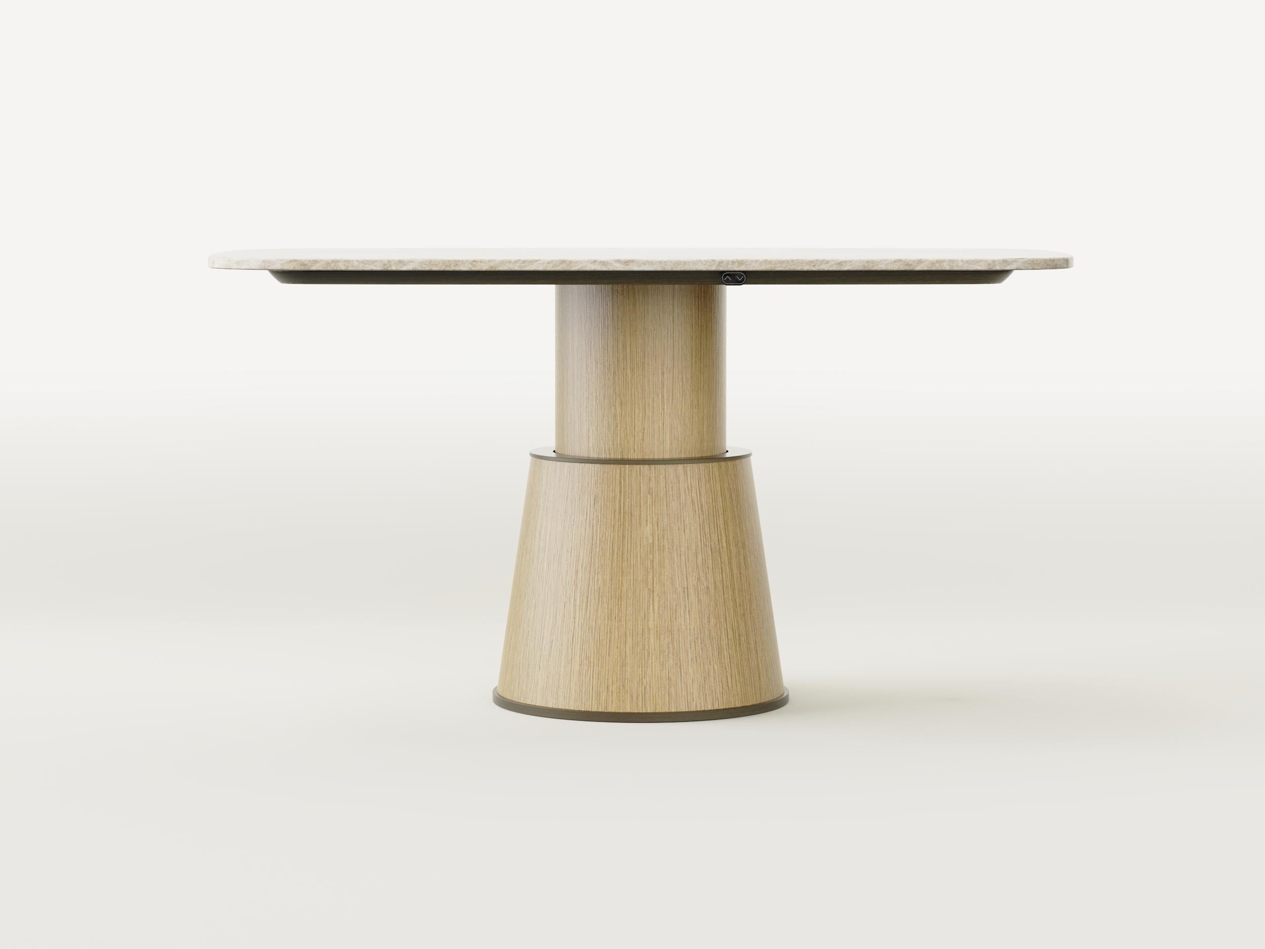 Mesa Inteligente - Moderna Mesa Taj Mahal y Madera Regulable Electrónicamente en Altura en Nuevo estado para la venta en Cologna Veneta, IT