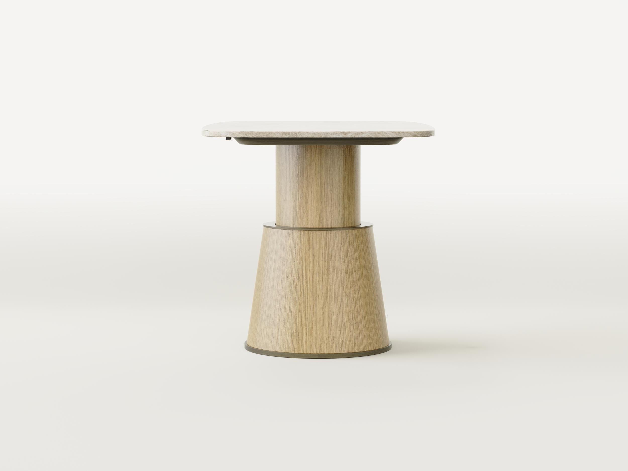 Mesa Inteligente - Moderna Mesa Taj Mahal y Madera Regulable Electrónicamente en Altura Mármol en venta