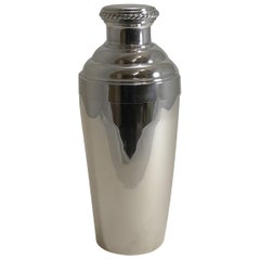 Smart Vintage Art Deco French Cocktail Shaker, circa 1930, Signed