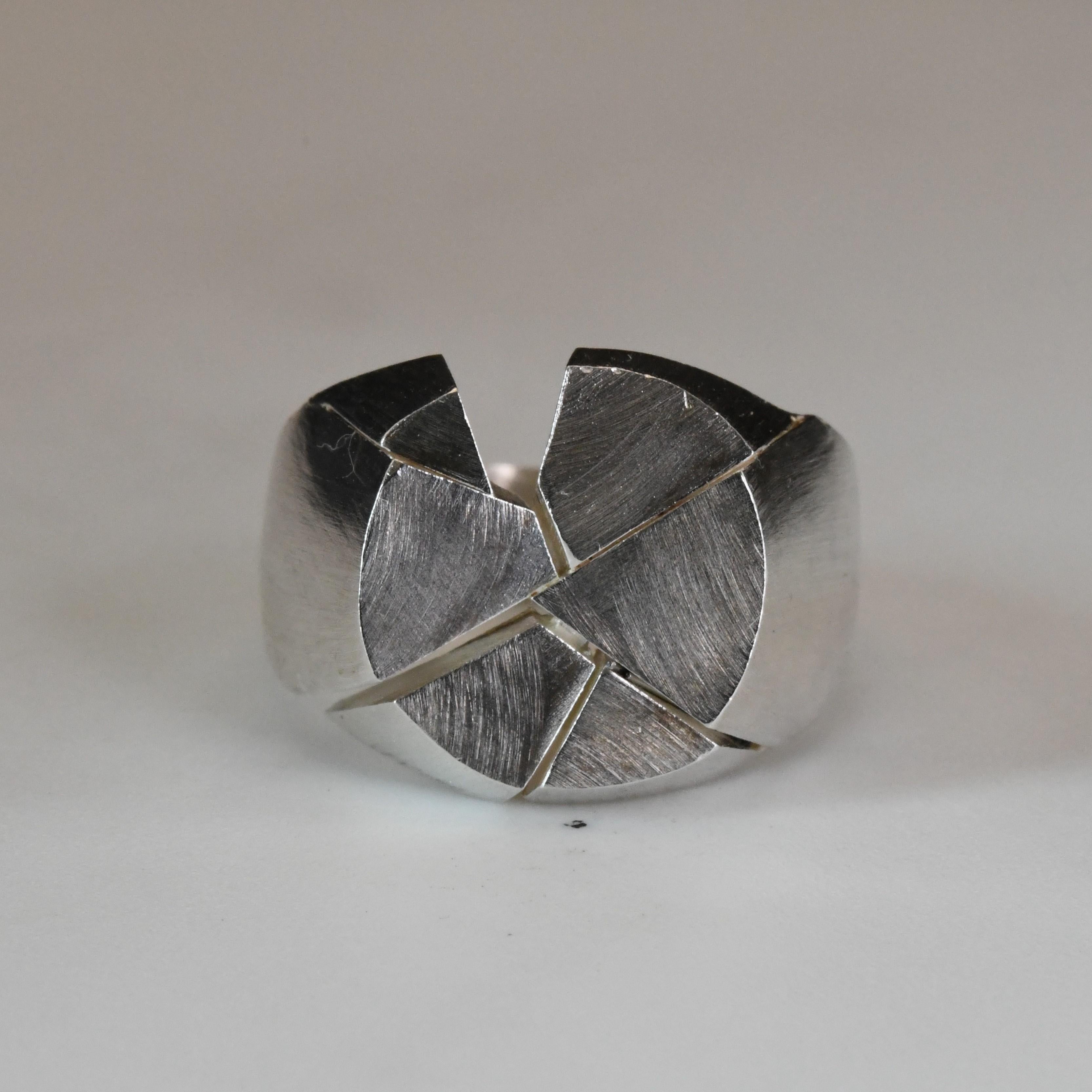 Anello con sigillo in argento 