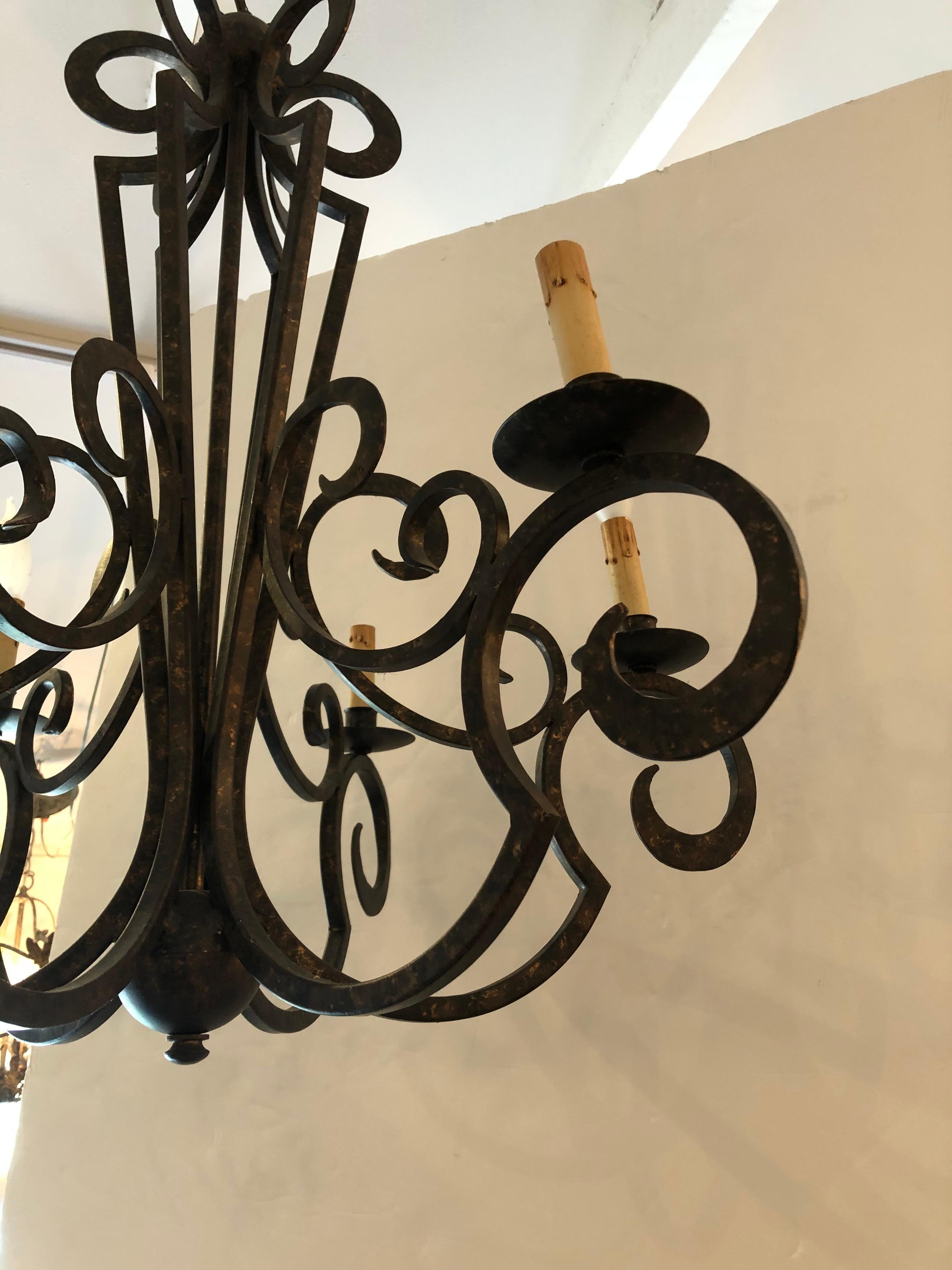 dark brown chandelier