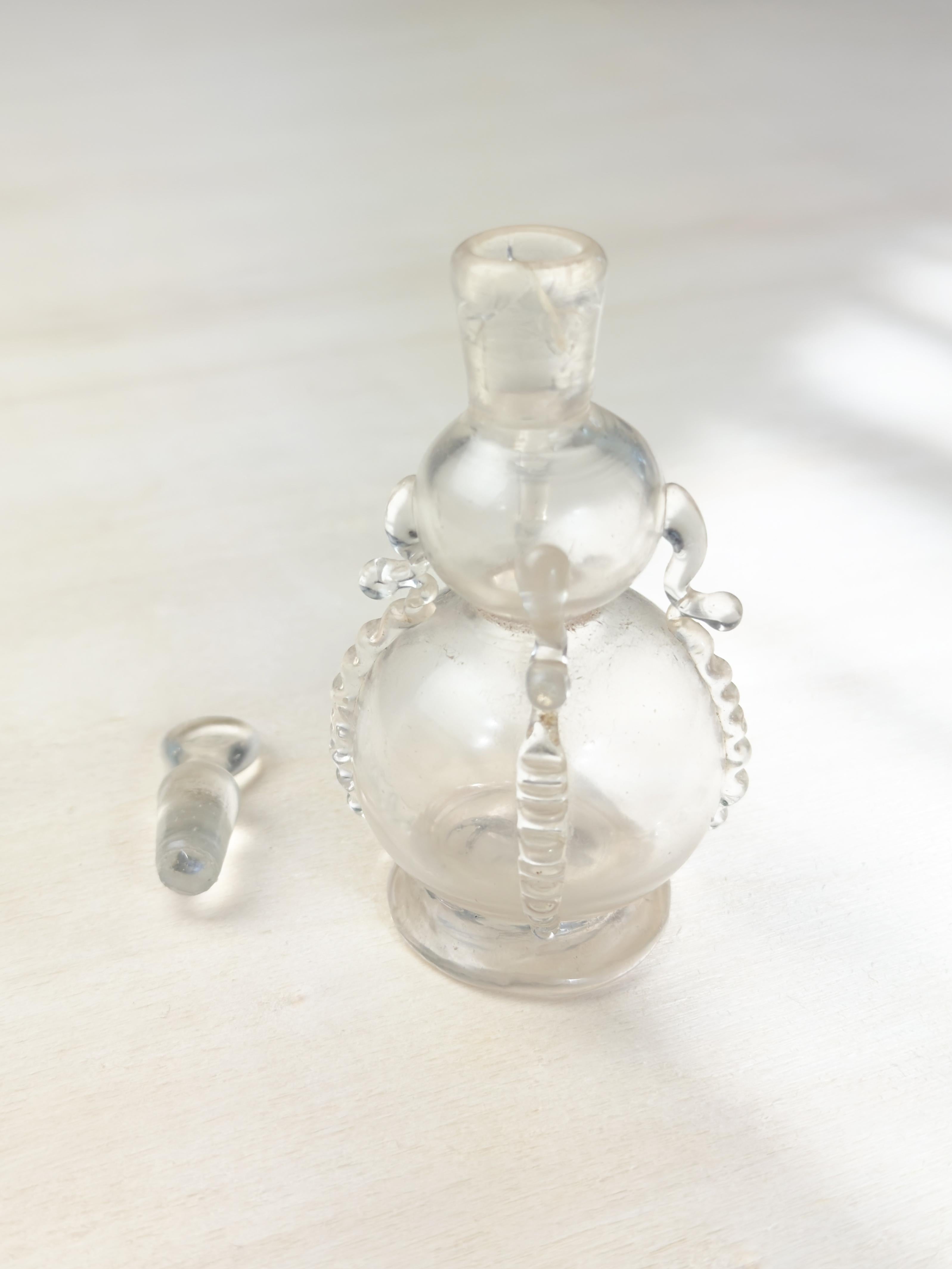 Smelling-Glasflasche mit Bändern, frühes 20. Jahrhundert im Zustand „Relativ gut“ im Angebot in Lisbon, PT