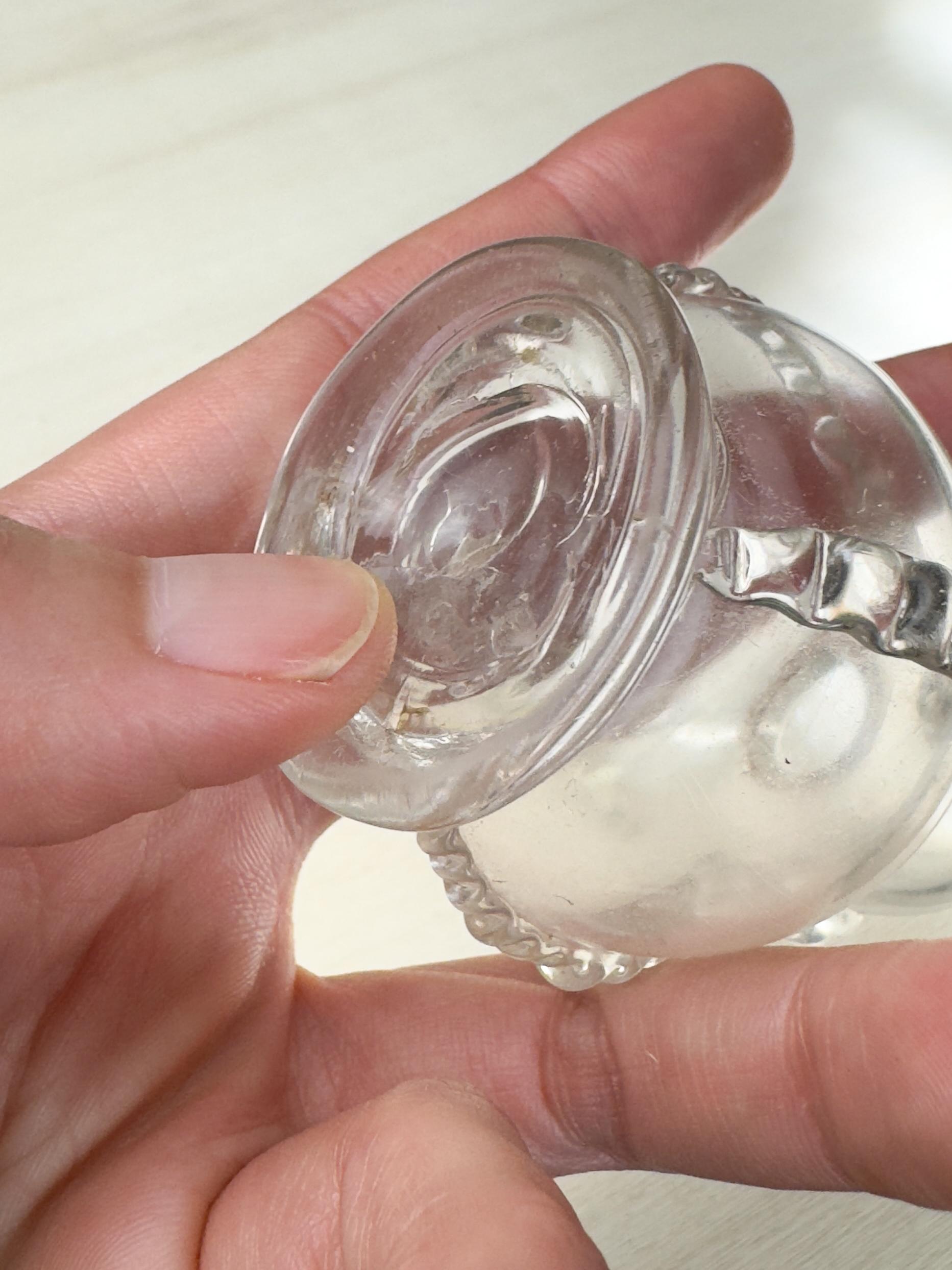 Smelling-Glasflasche mit Bändern, frühes 20. Jahrhundert im Angebot 4