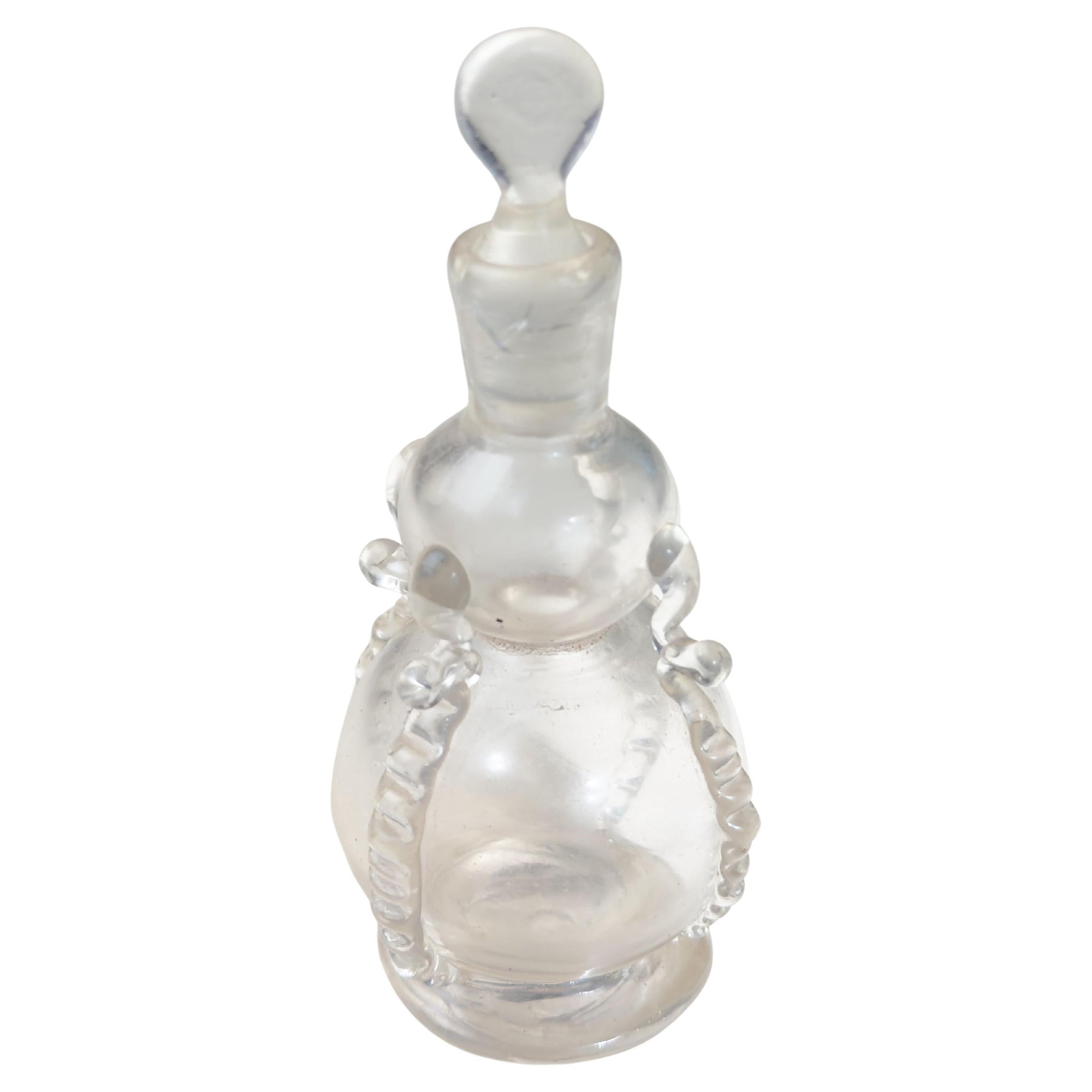 Smelling-Glasflasche mit Bändern, frühes 20. Jahrhundert im Angebot