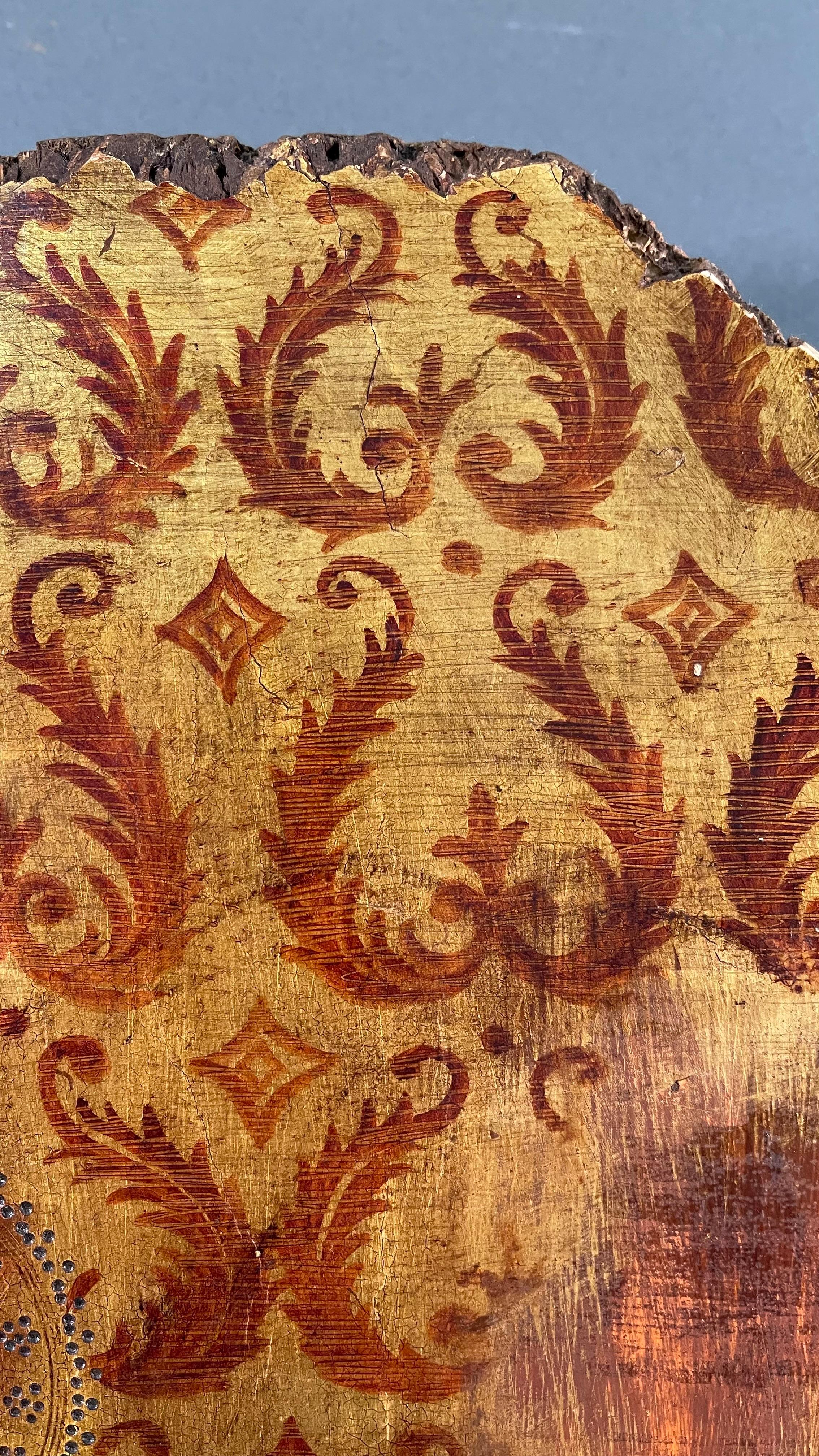 Peinture italienne expertisée du XIVe siècle avec fond d'or sur panneau en vente 5