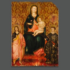 Expertisiertes italienisches Gemälde mit Goldgrund aus dem 14.