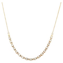Collar de Diamantes Smile 1.38ctw Oro Amarillo 14K