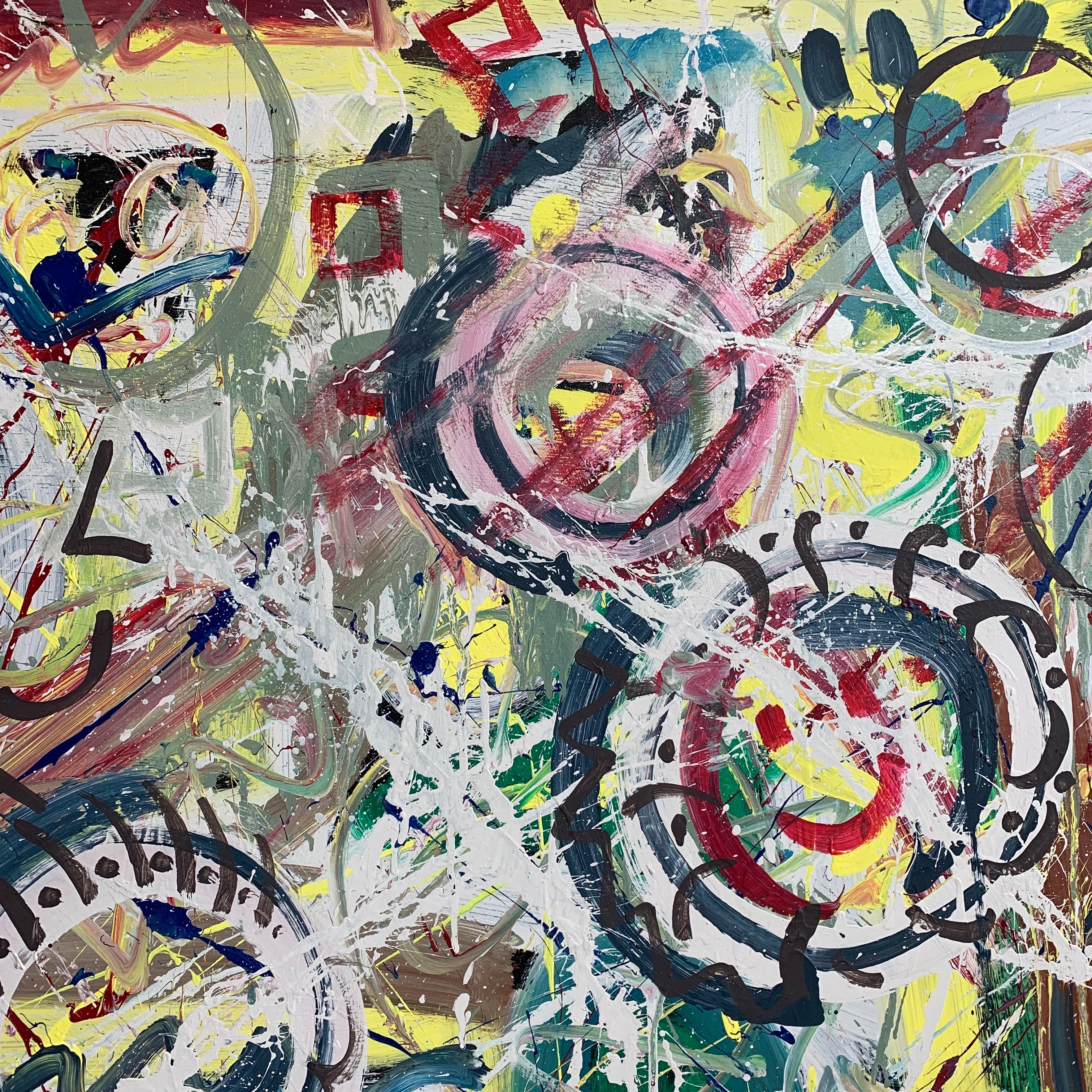 Modern 'Smile Through The Chaos', Outsider Artist Drew, 2021 For Sale