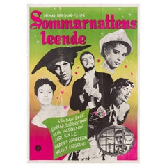 Smiles of a Summer Night R1961 Swedish B1 Film Poster