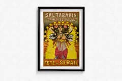 Circa 1900 original poster by Smiley - Bal Tabarin