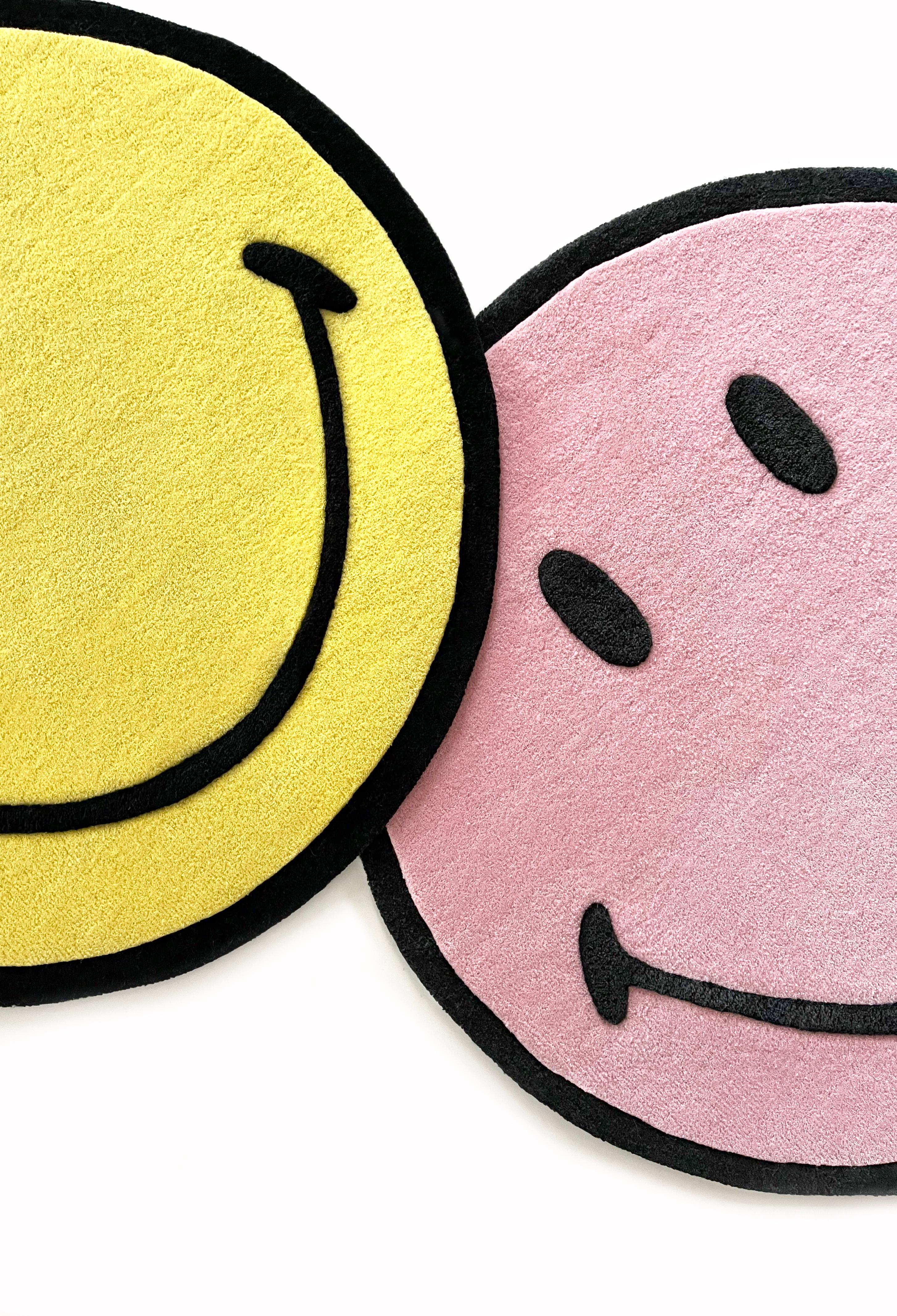 Indian Smiley Rug Pink, The Original For Sale