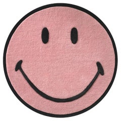 MAISON DEUX - Smiley Rug Pink ø100 cm, The Original