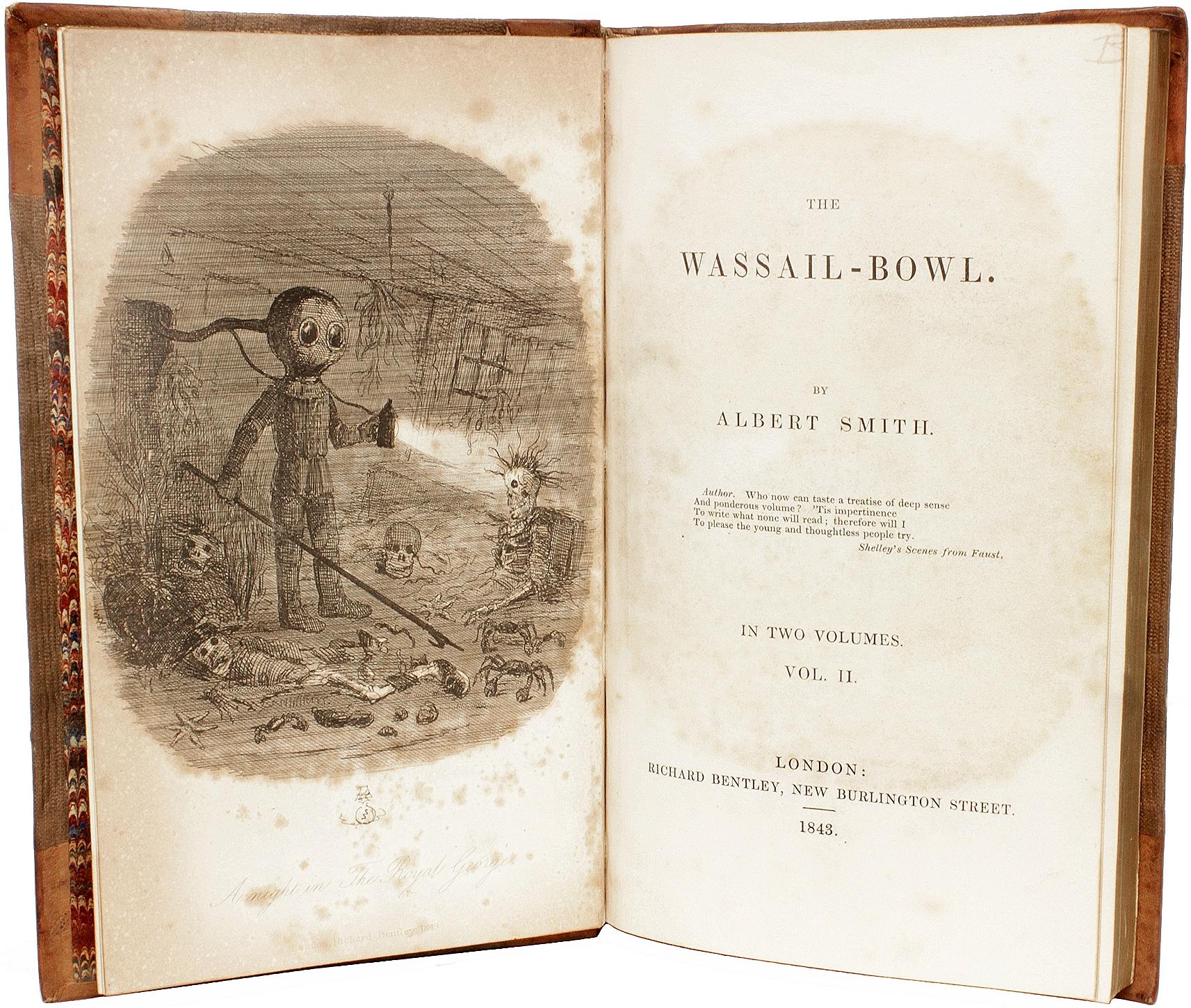 SMITH, Albert. The Wassail-Bowl. FIRST EDITION - 1843 In Good Condition For Sale In Hillsborough, NJ