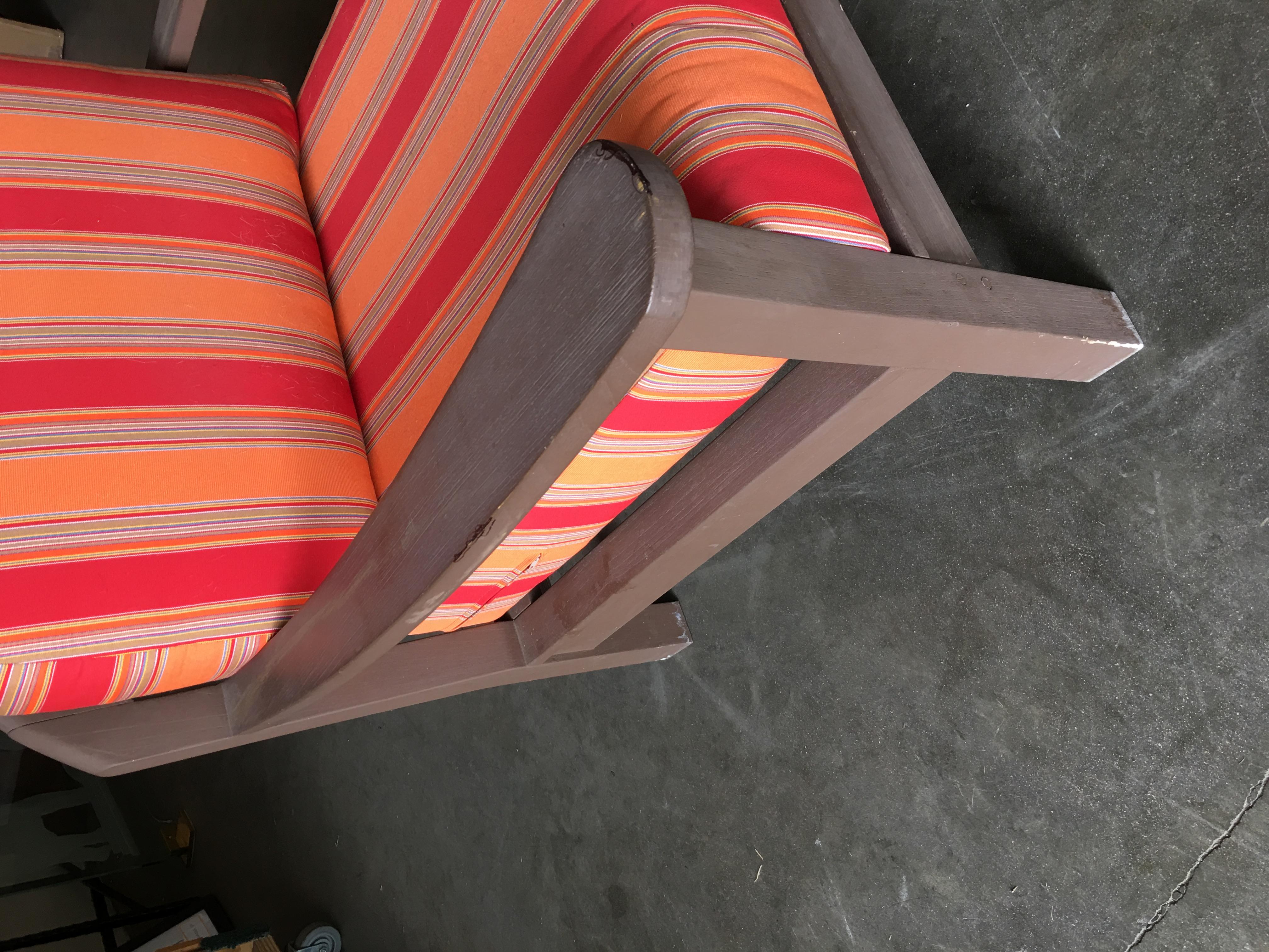 Mid-20th Century Smith and Hawken Large Patio Lounge Chair, Pair