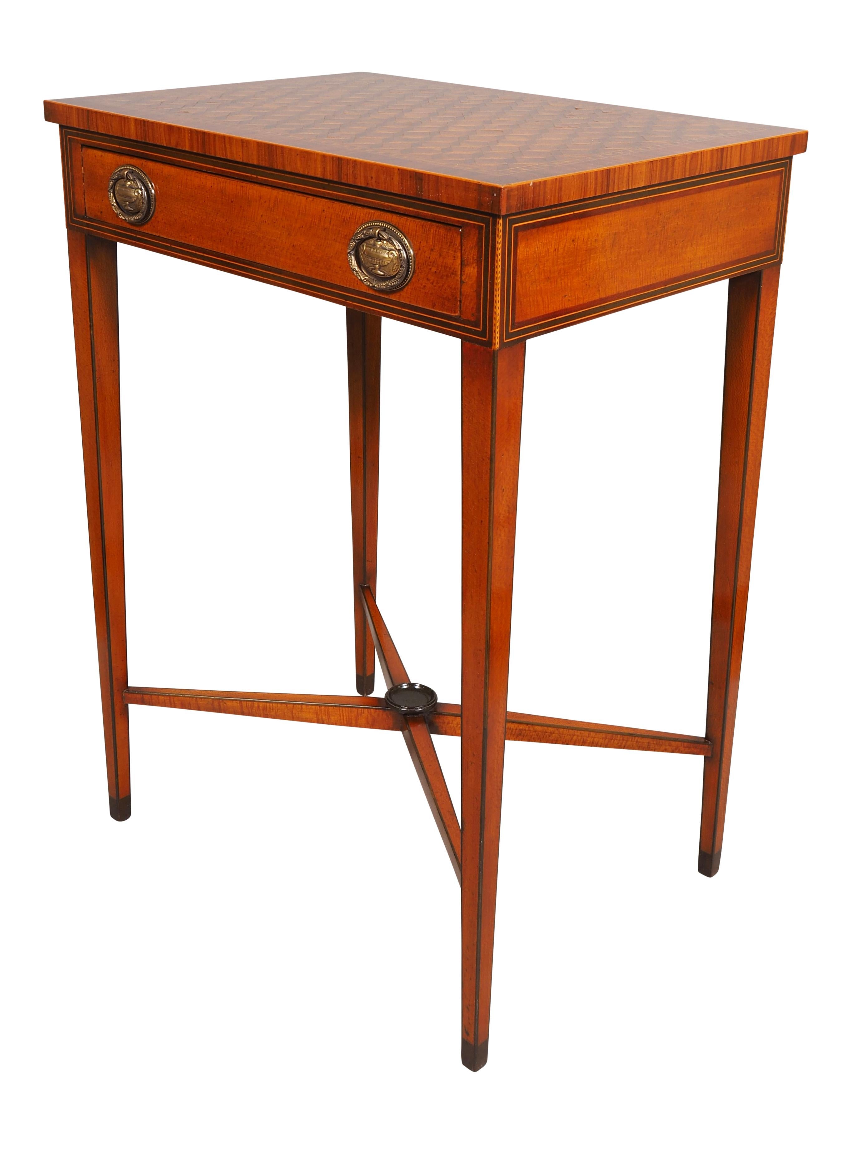 Late 20th Century Smith and Watson Parquetry Side Table