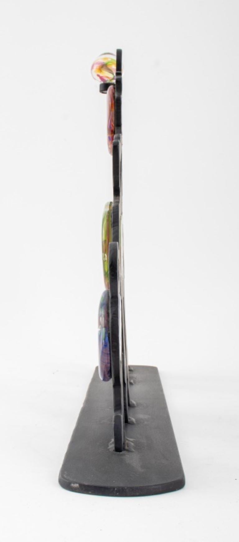 Smith, figurale Smith-Skulptur aus Kunstglas und Eisen, 1997 (Schoolhouse) im Angebot