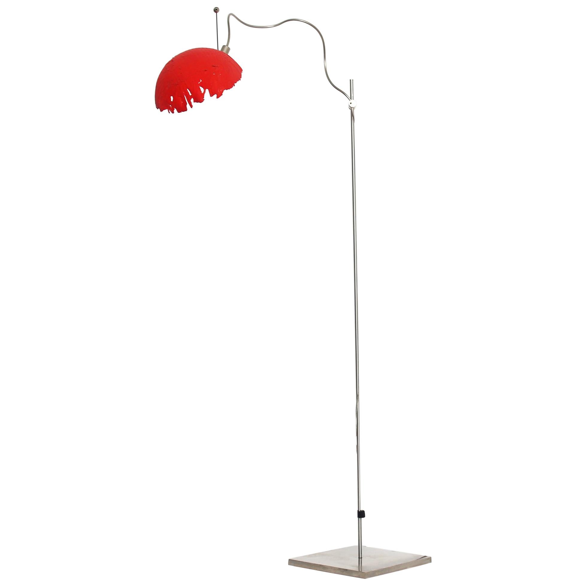 Lampe de bureau moderne italienne rouge Catellani&Smith, 2004