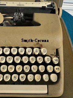Smith Corona Manual Sterling Typewriter in Case