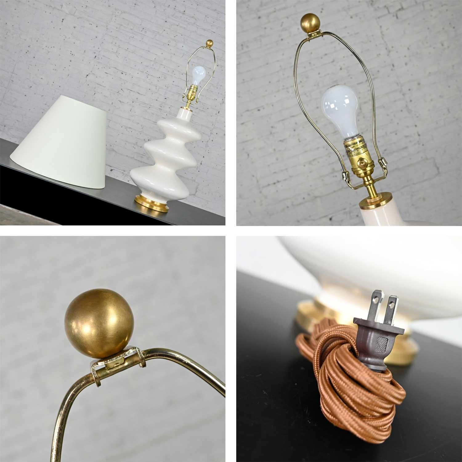Smith Ivory Table Lamp Brass Details Christopher Spitzmiller for Visual Comfort 6