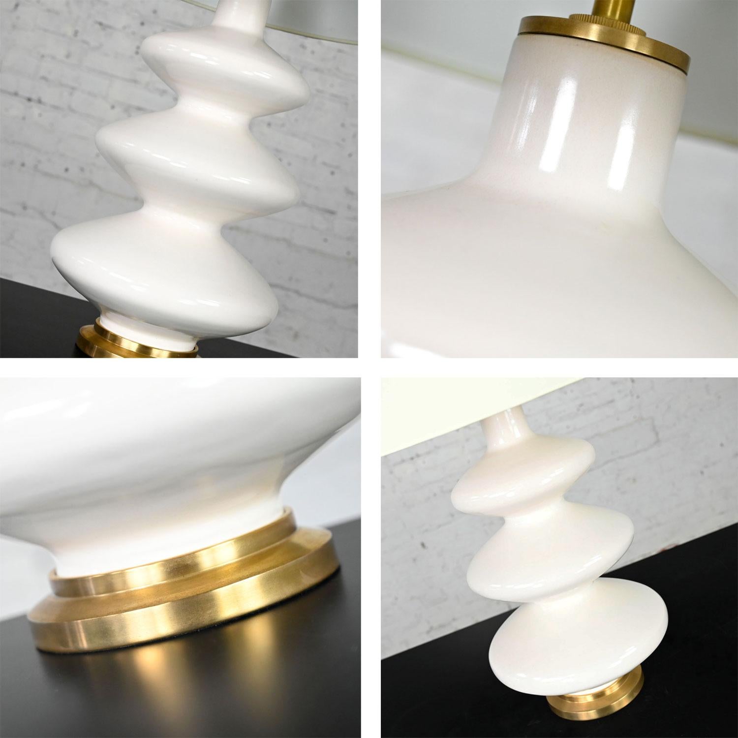 Smith Ivory Table Lamp Brass Details Christopher Spitzmiller for Visual Comfort 7