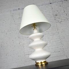 Smith Ivory Table Lamp Brass Details Christopher Spitzmiller for Visual Comfort