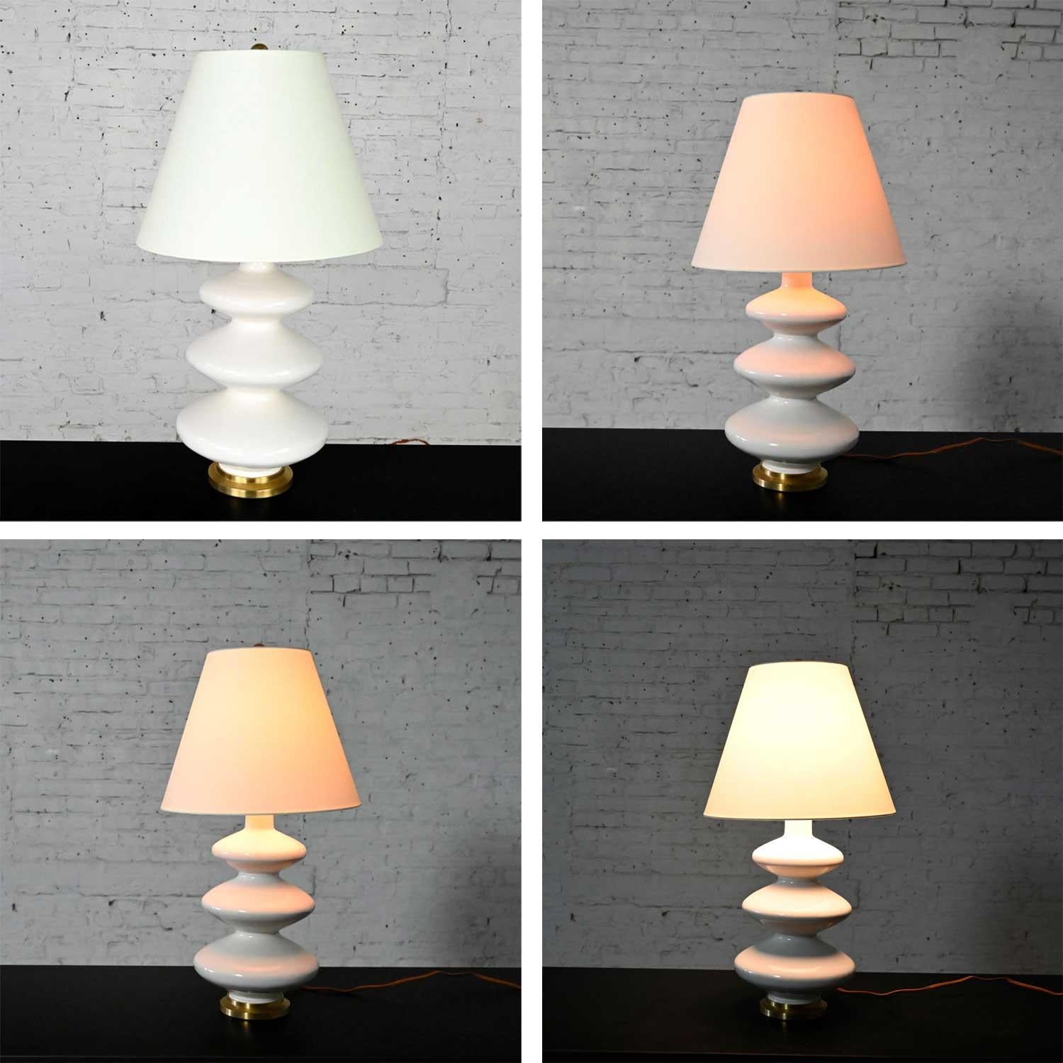 Smith Ivory Table Lamp Brass Details Christopher Spitzmiller for Visual Comfort 3