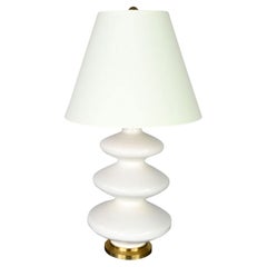 Lampe de table Smith Ivory Détails en laiton Christopher Spitzmiller pour Visual Comfort