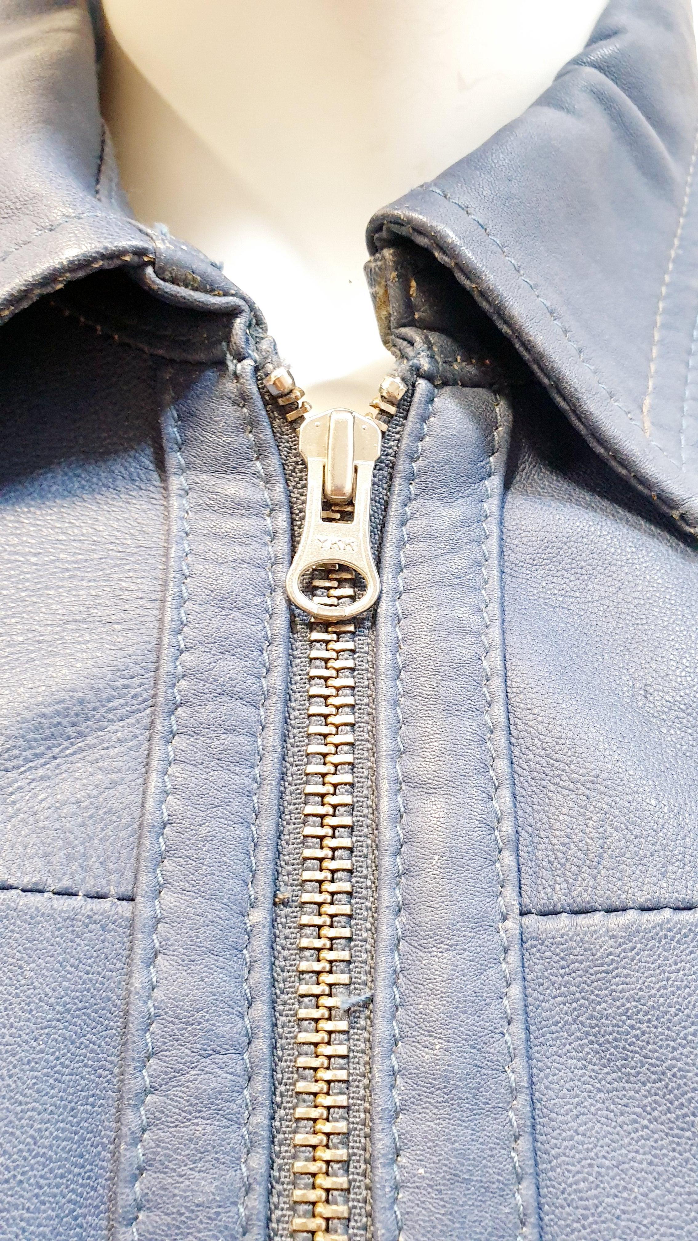 Men's Smith & Smith Blue Leather Jacket
