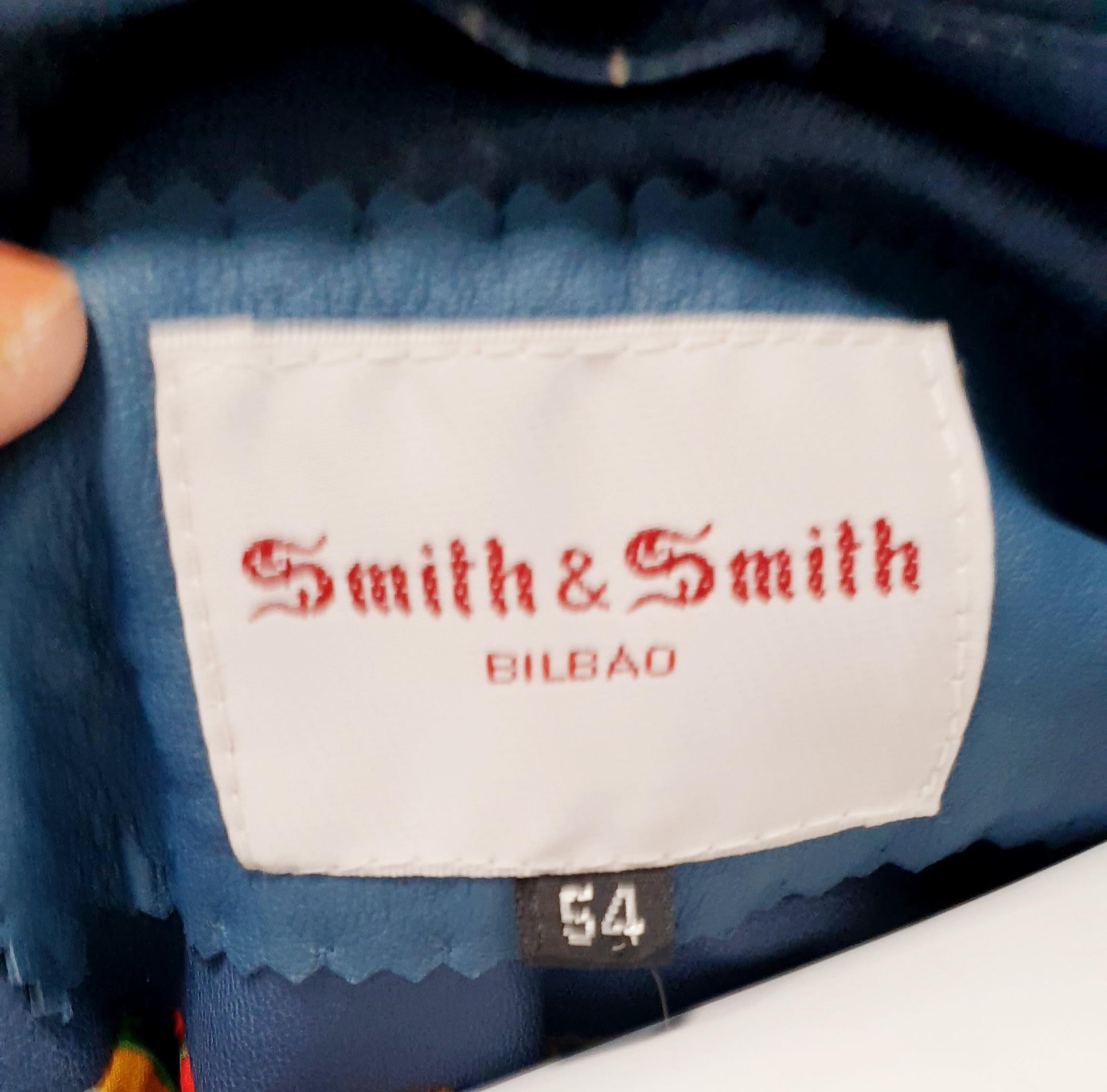 Smith & Smith Blue Leather Jacket 4