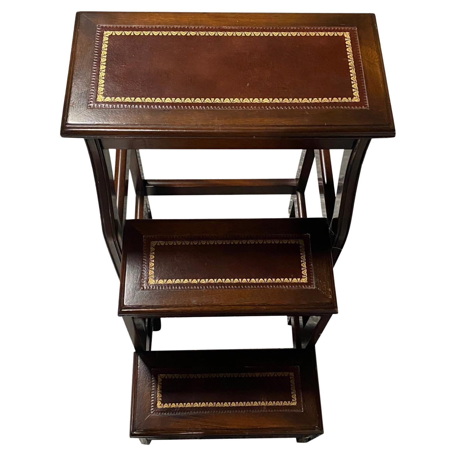 Smith & Watson English Regency Style Stepped Library Stool 