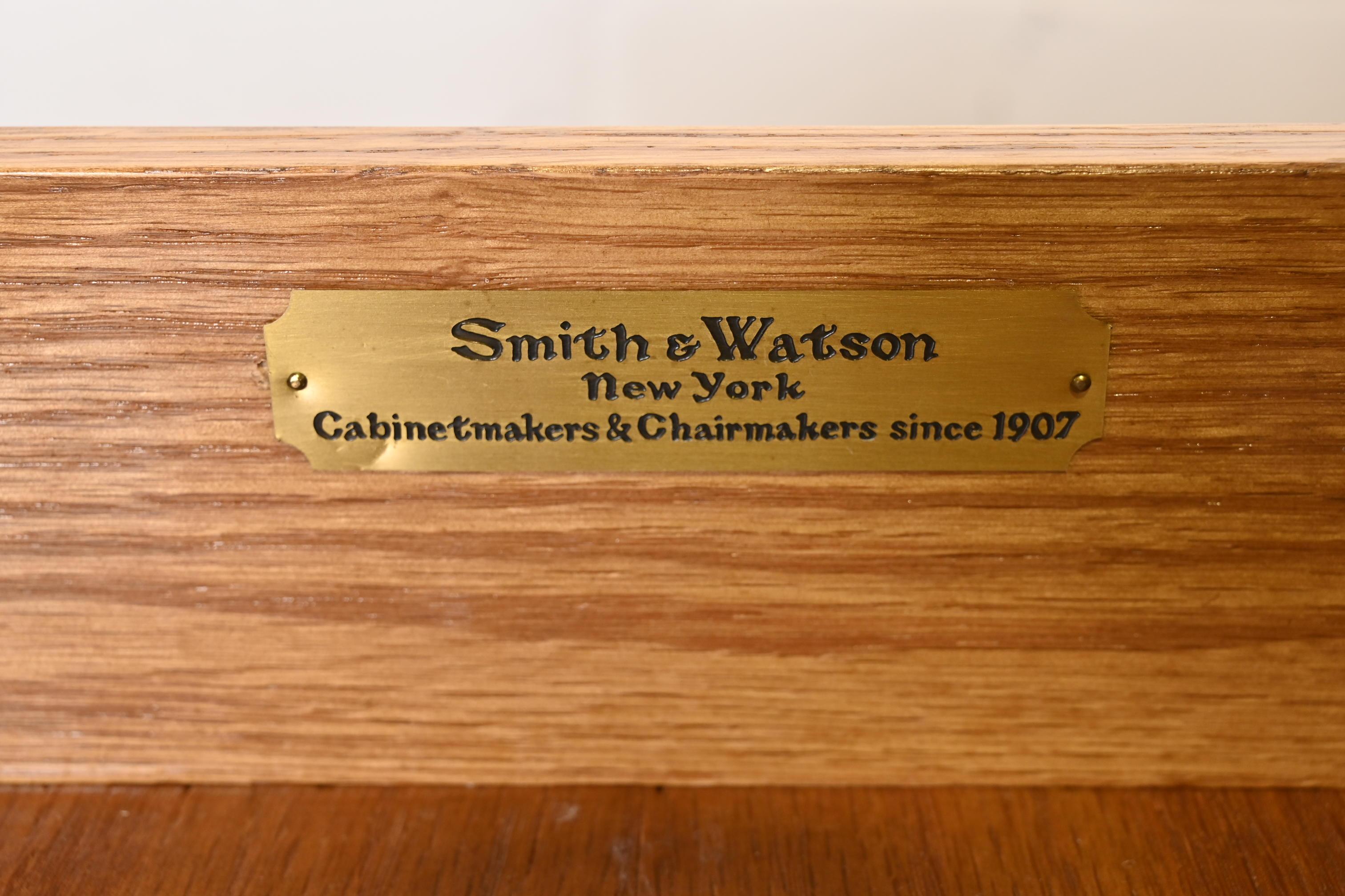 Smith & Watson Georgian Burl and Yew Wood Demilune Sideboard or Bar Cabinet 6