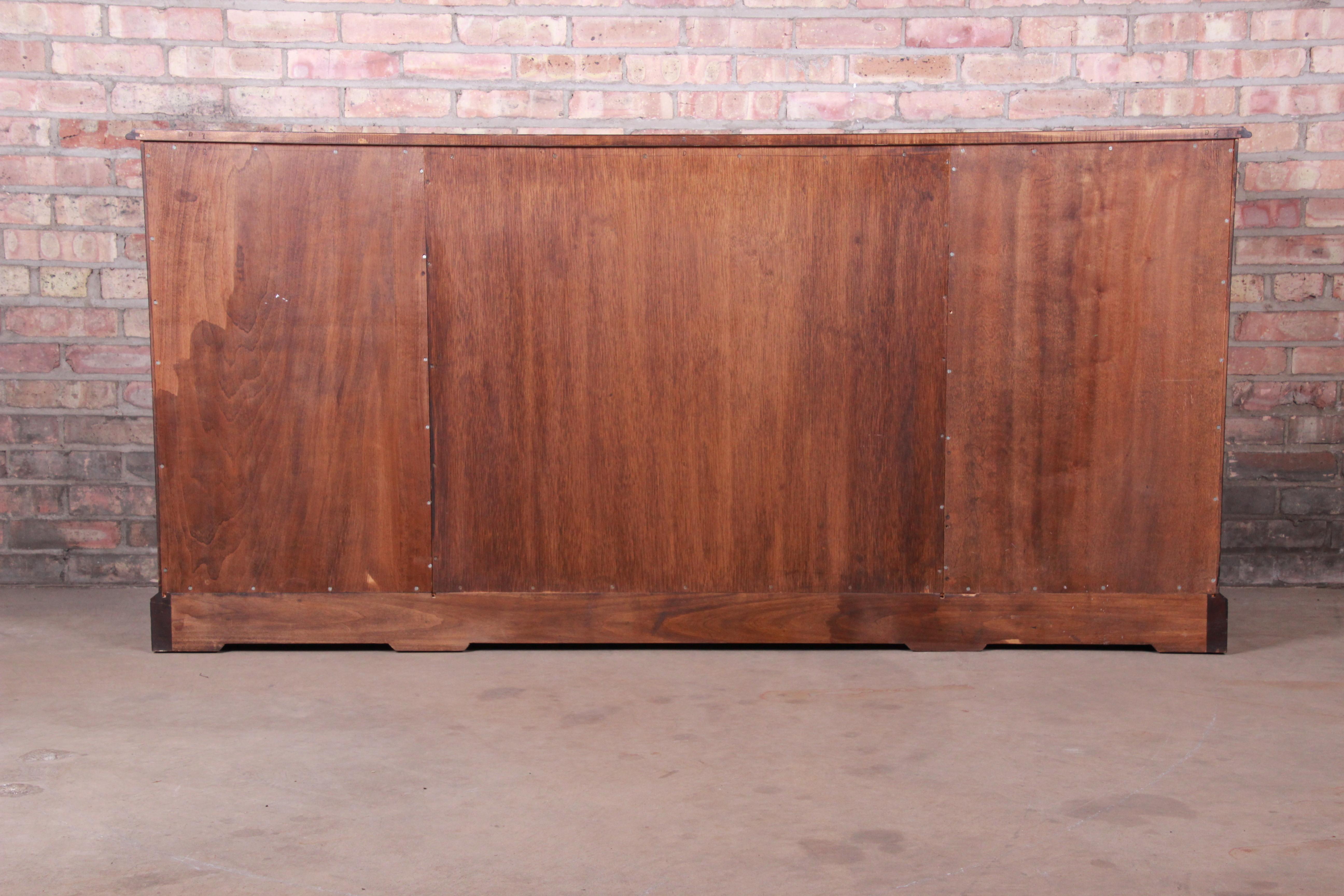 Smith & Watson Georgian Flame Mahogany Sideboard Credenza or Bar Cabinet 12