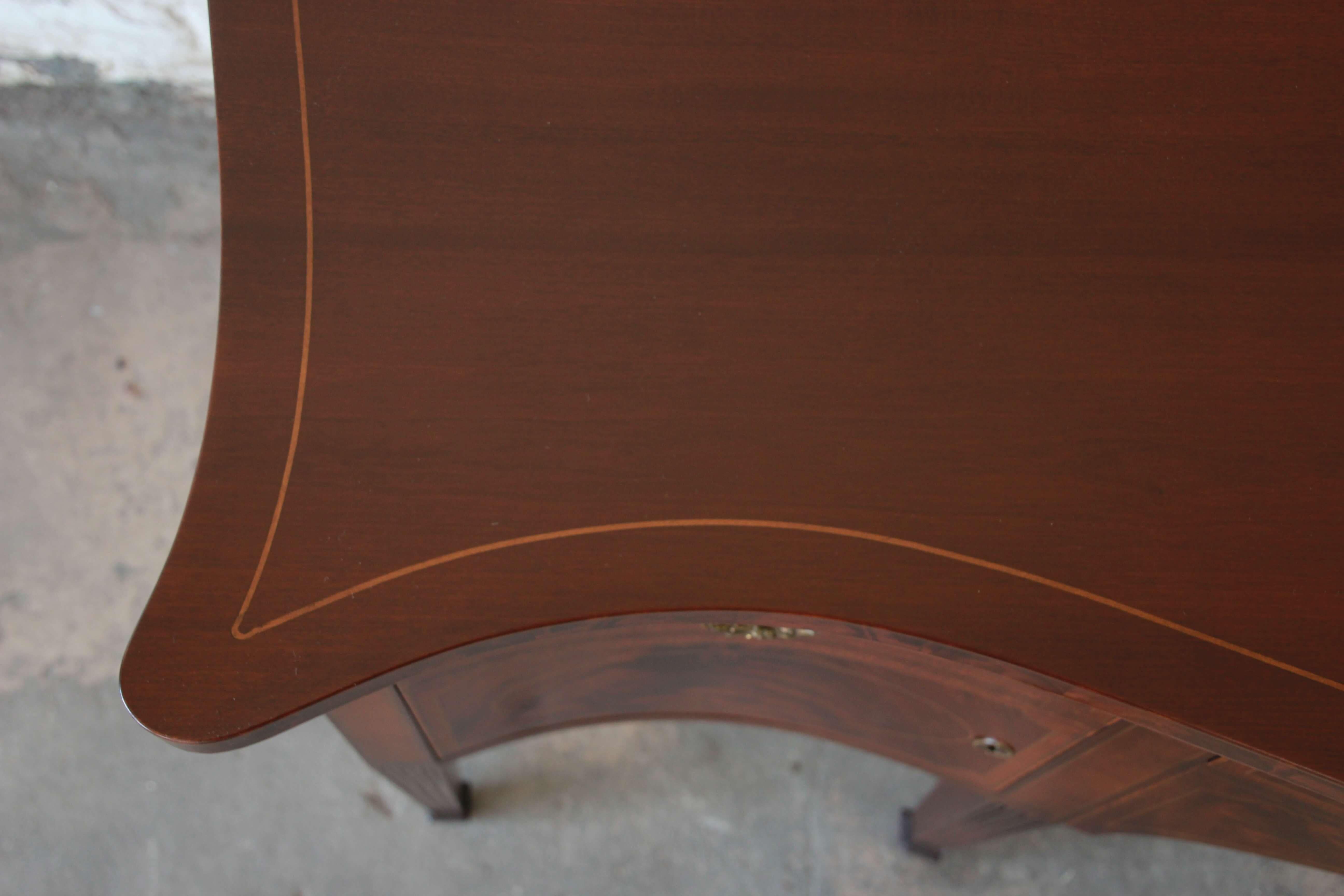 Smith & Watson Inlaid Flame Mahogany Federal Style Sideboard Buffet 5