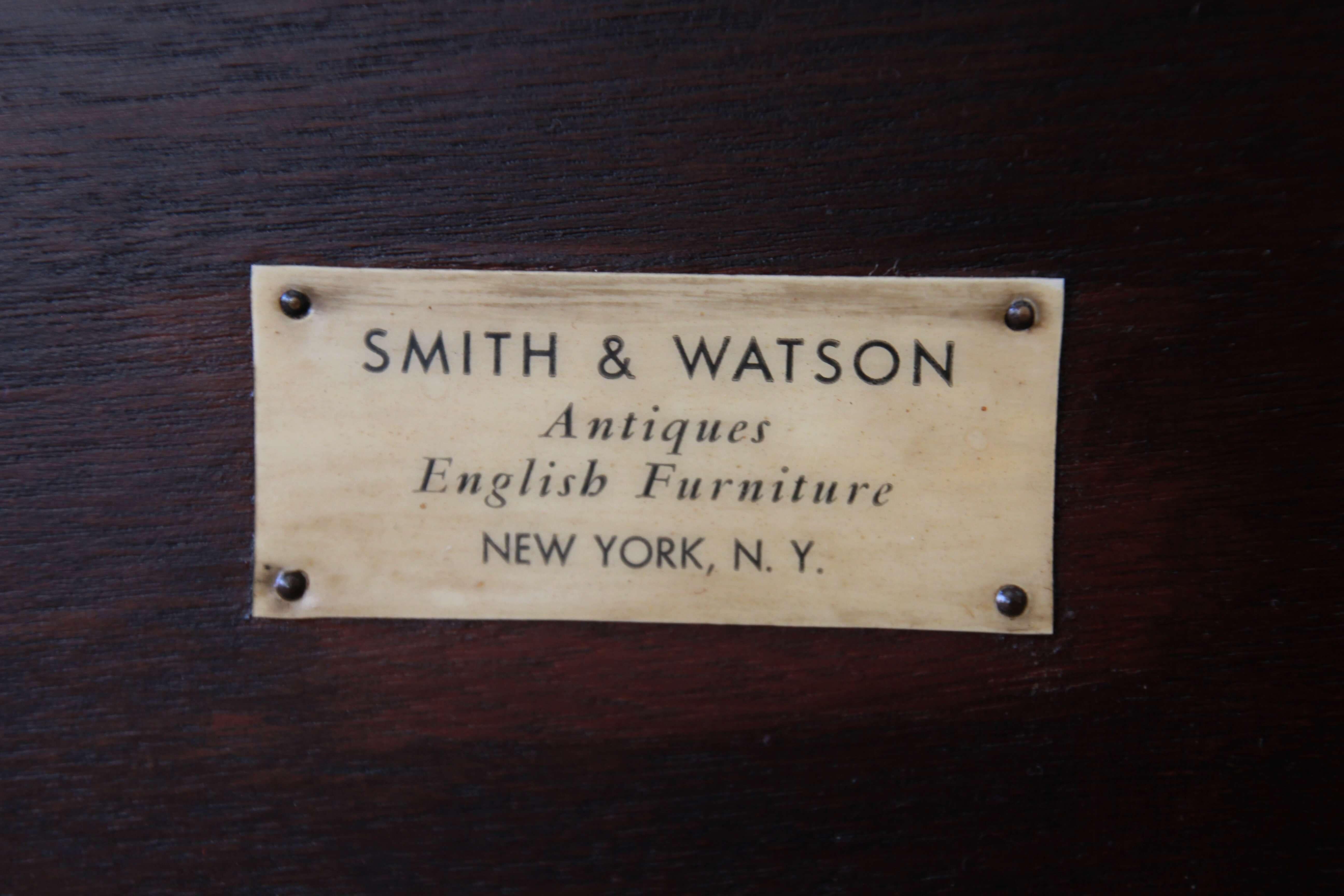 Smith & Watson Inlaid Flame Mahogany Federal Style Sideboard Buffet 7