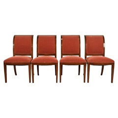 Smith & Watson Regency Carved Mahogany Dining Chairs, Set of Four
